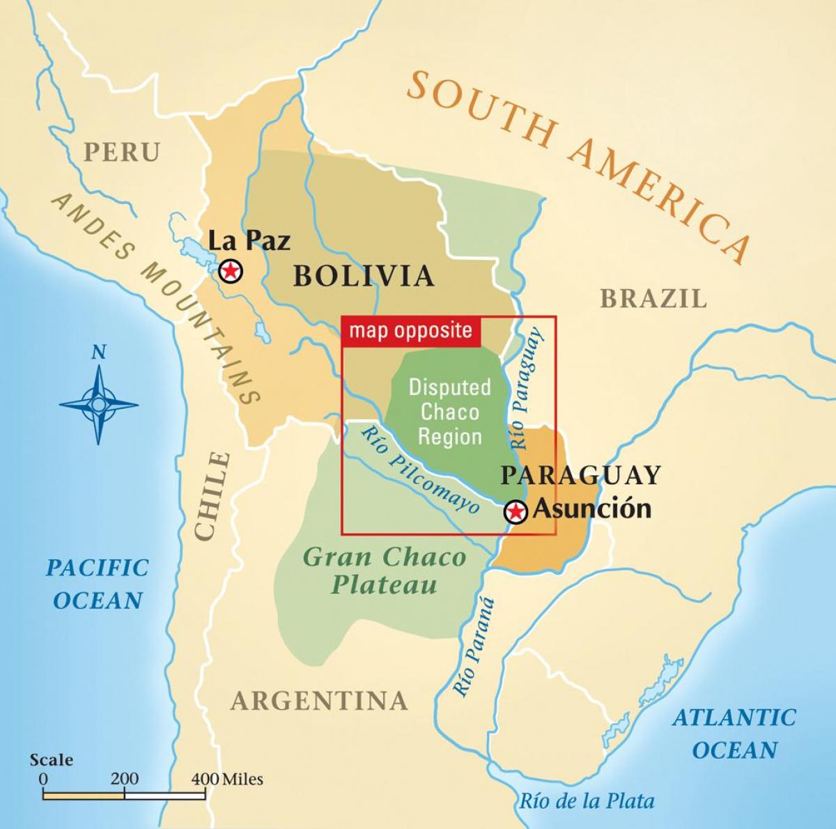 La carte de rio Paraguay