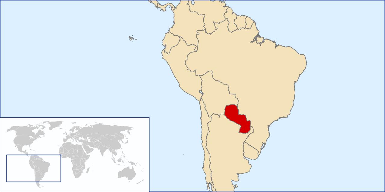 paraguay carte du monde