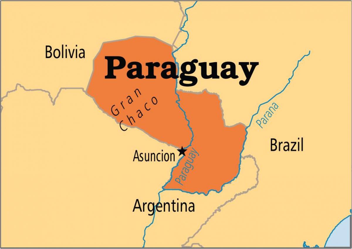 capitale du Paraguay carte