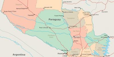 Le Paraguay asuncion carte