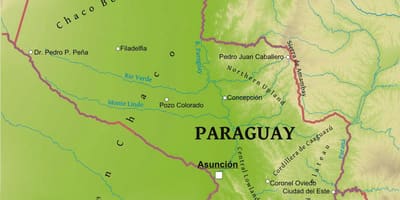 Carte du Paraguay, de la géographie