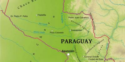 Carte du Paraguay, de la géographie